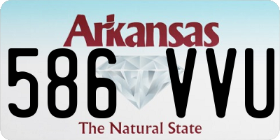 AR license plate 586VVU