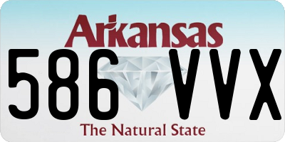 AR license plate 586VVX