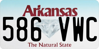AR license plate 586VWC