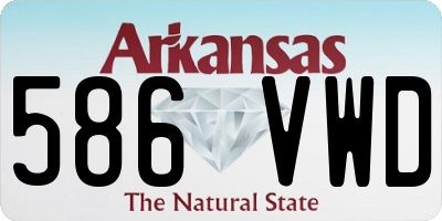 AR license plate 586VWD