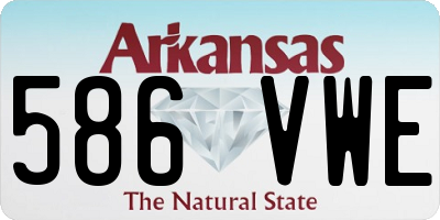 AR license plate 586VWE