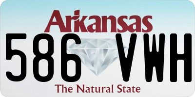 AR license plate 586VWH