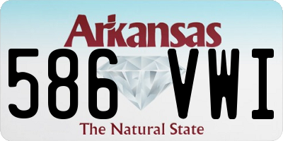 AR license plate 586VWI