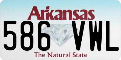 AR license plate 586VWL