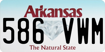 AR license plate 586VWM