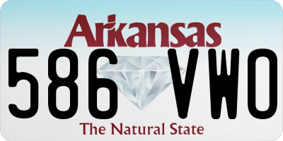 AR license plate 586VWO
