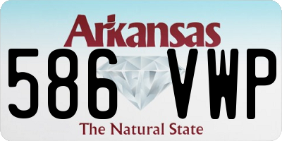 AR license plate 586VWP
