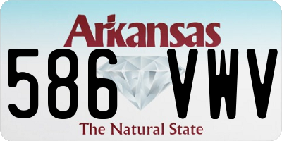 AR license plate 586VWV