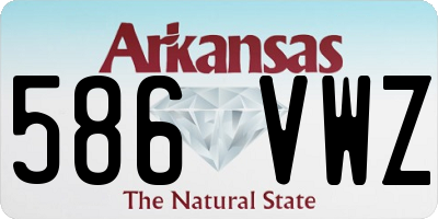 AR license plate 586VWZ