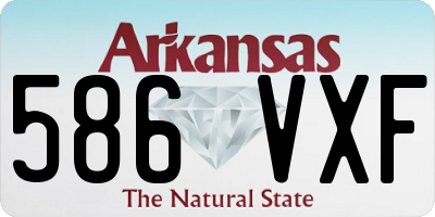 AR license plate 586VXF