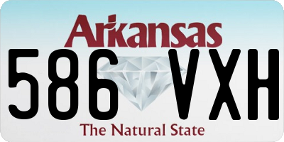 AR license plate 586VXH
