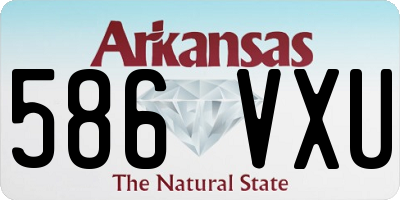AR license plate 586VXU