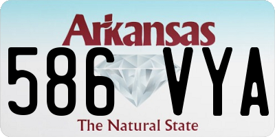 AR license plate 586VYA