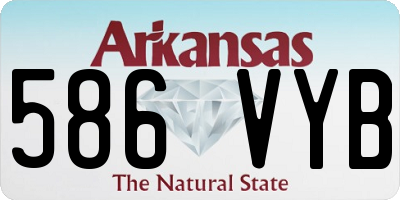 AR license plate 586VYB