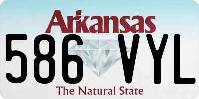 AR license plate 586VYL