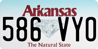 AR license plate 586VYO