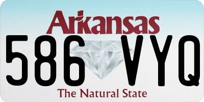 AR license plate 586VYQ