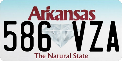 AR license plate 586VZA