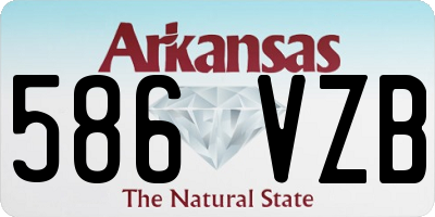 AR license plate 586VZB