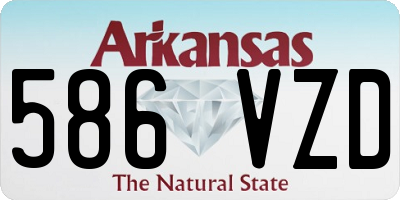 AR license plate 586VZD