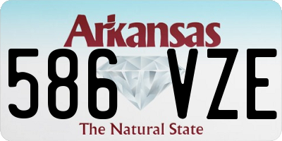 AR license plate 586VZE