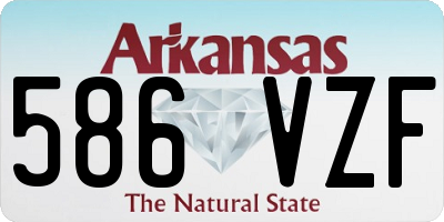 AR license plate 586VZF