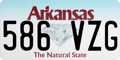 AR license plate 586VZG