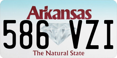AR license plate 586VZI