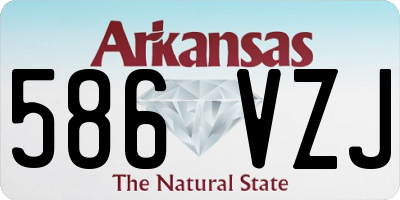 AR license plate 586VZJ