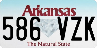 AR license plate 586VZK