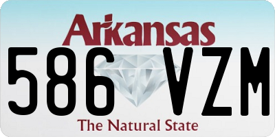 AR license plate 586VZM
