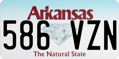 AR license plate 586VZN