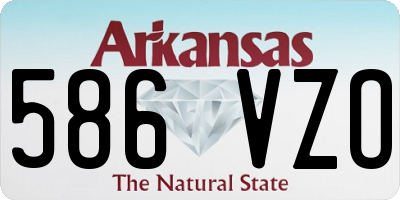 AR license plate 586VZO