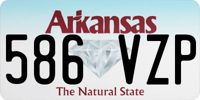 AR license plate 586VZP