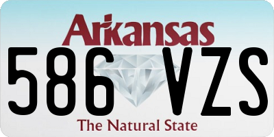 AR license plate 586VZS