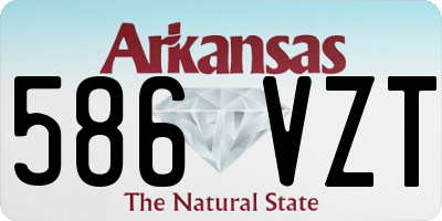 AR license plate 586VZT