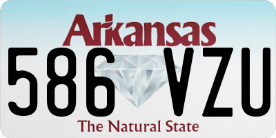 AR license plate 586VZU
