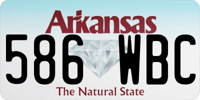 AR license plate 586WBC