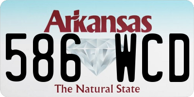 AR license plate 586WCD