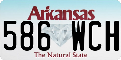 AR license plate 586WCH