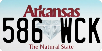 AR license plate 586WCK