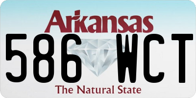 AR license plate 586WCT