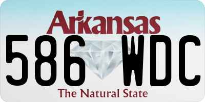 AR license plate 586WDC