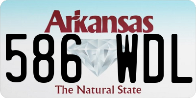 AR license plate 586WDL