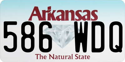 AR license plate 586WDQ