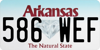 AR license plate 586WEF
