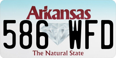 AR license plate 586WFD