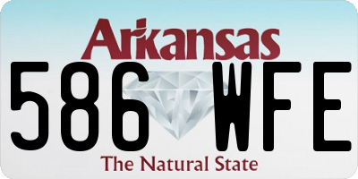 AR license plate 586WFE
