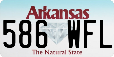 AR license plate 586WFL