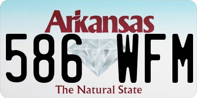 AR license plate 586WFM